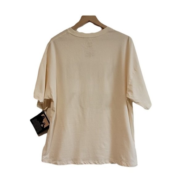 Jolie Noire Cream & Black "Noire Icon" T-Shirt size XL - Picture 3 of 5